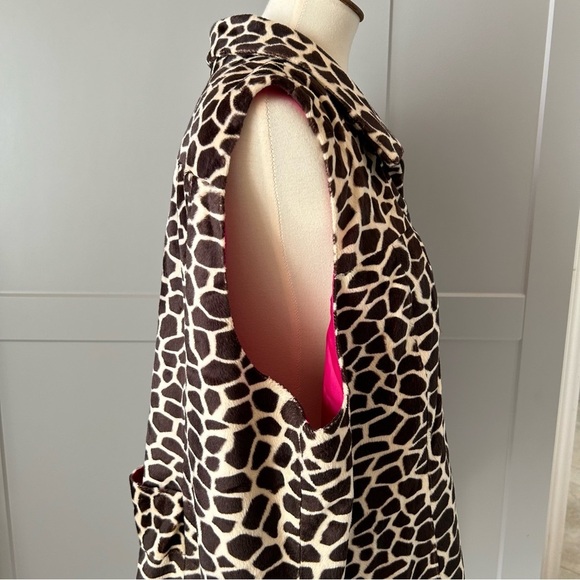 Susan Graver Style Womens 2X Fleece Vest Animal Print Office Work Fall - Picture 4 of 8